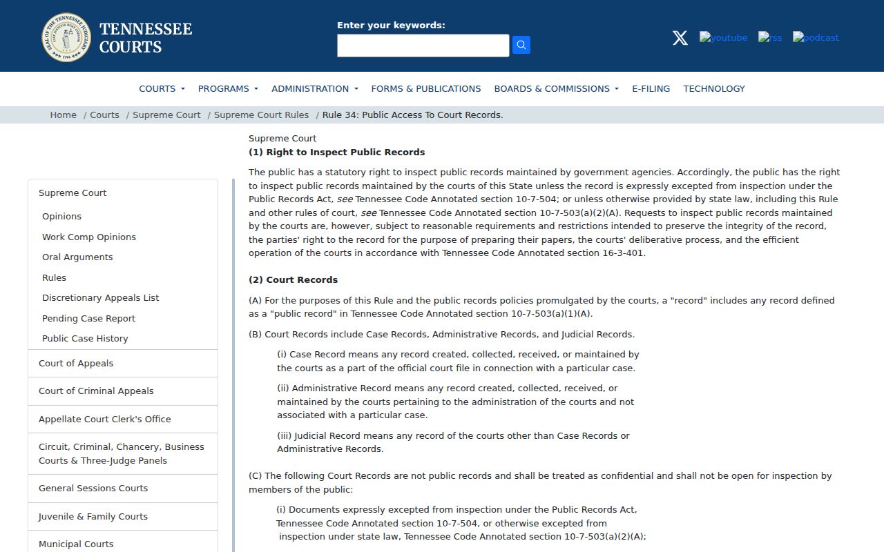Haywood County civil docket Rule 34 public access