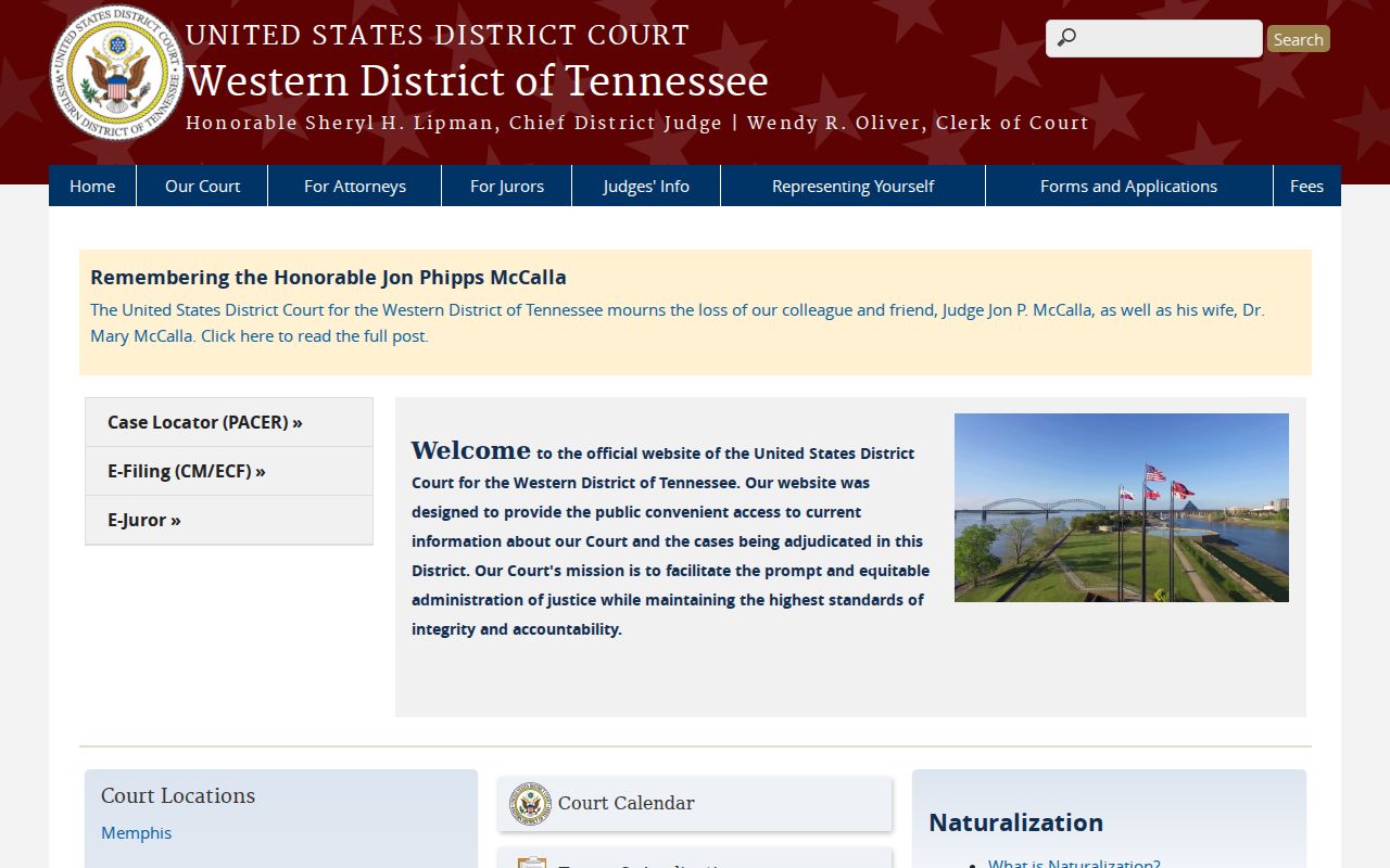 Haywood County court records Western District website