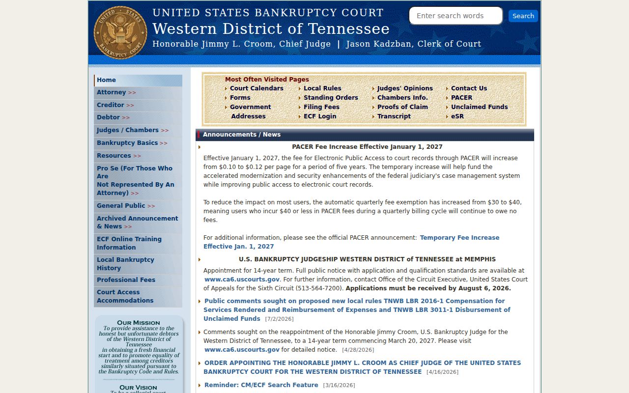 Haywood County court records Western Tennessee Bankruptcy Court