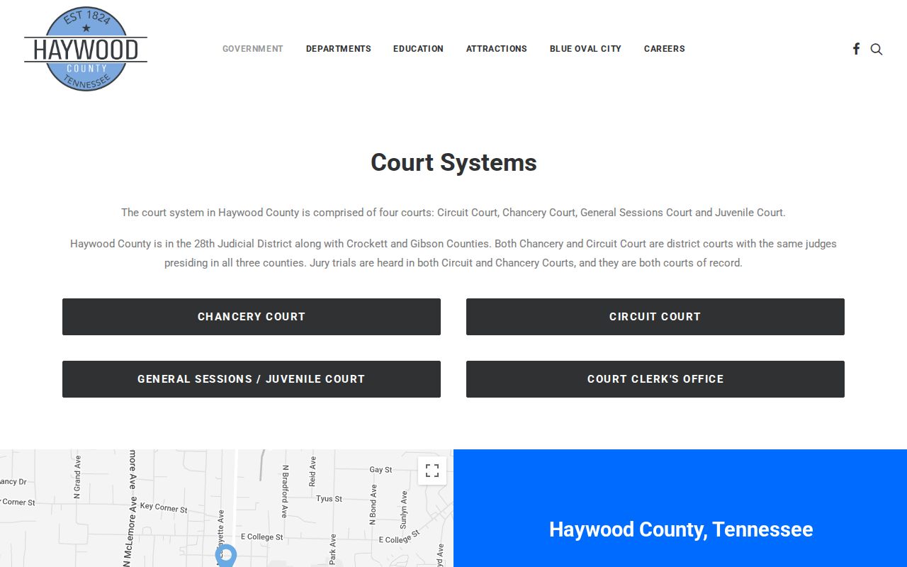 Haywood County court docket court systems overview